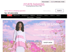 Tablet Screenshot of fitritefashions.com